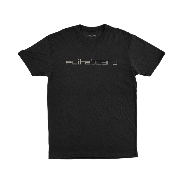 Black Fliteboard T Shirt Large With Logo